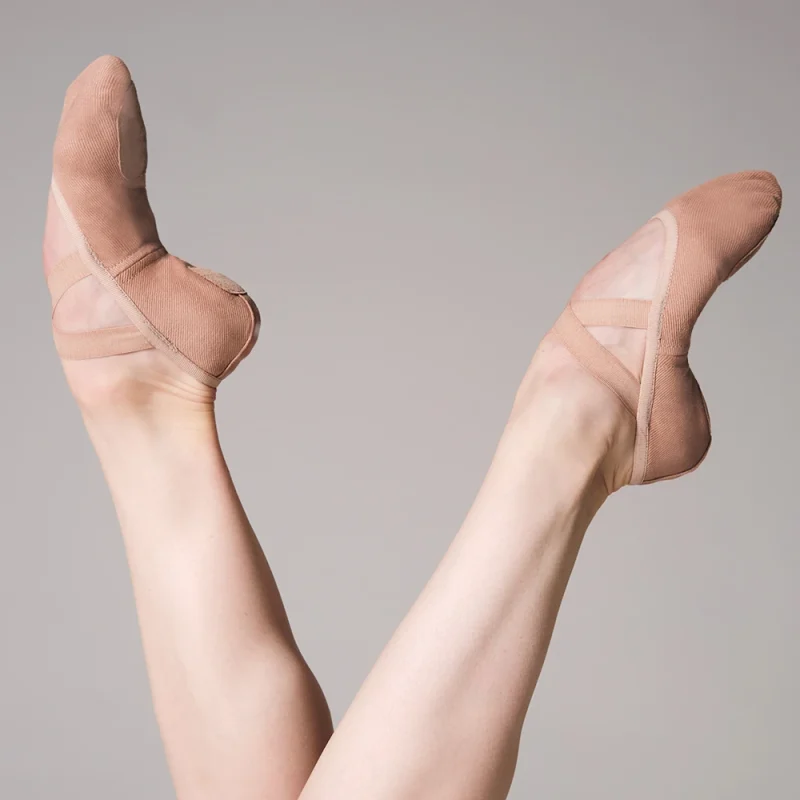 Ballet Shoes Tan (N) Stretch Canvas (M)